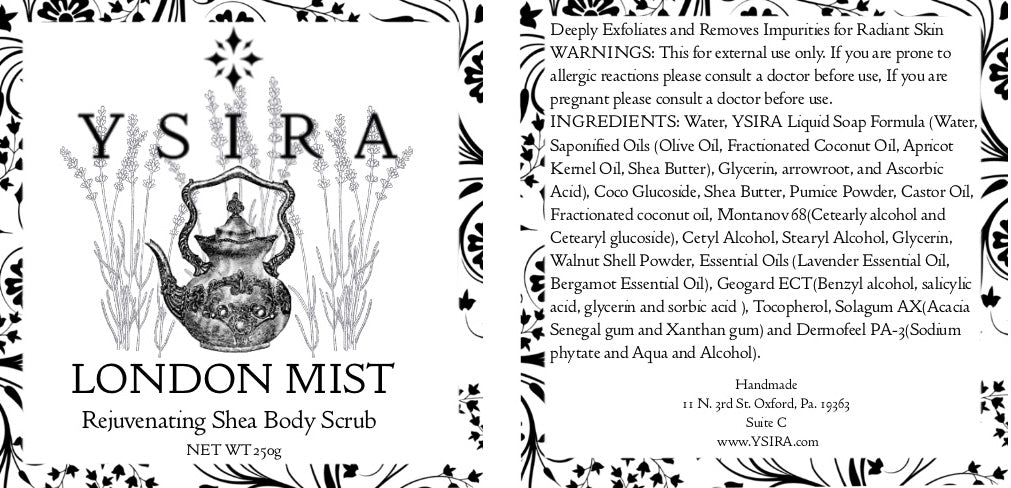 London Mist Rejuvenating Shea Body Scrub