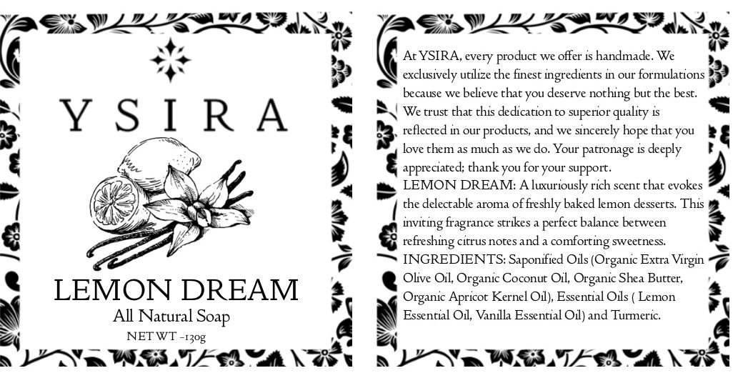 Lemon Dream All-Natural Skin Conditioning Soap Bar