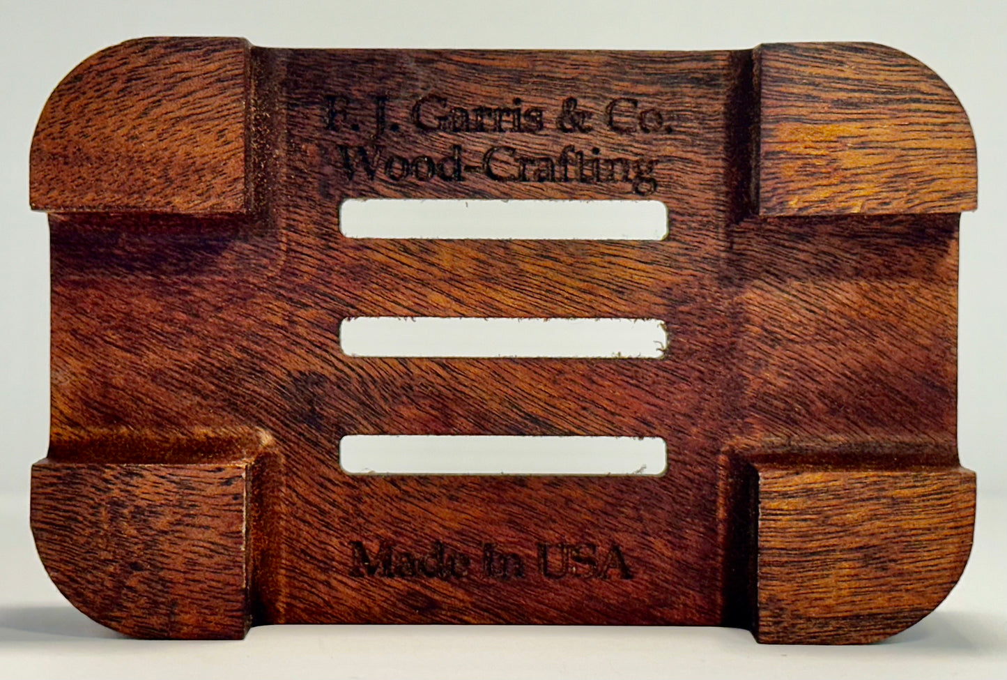 Handmade F.J Garris & Co. Walnut Soap Dish